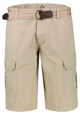 Produktbild von LRS Herren Cargo Bermudashorts mit Seitentaschen und Gürtel , Farbe: LIGHT DUNE BEIGE , Größe: 40