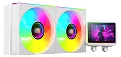 Imagen del producto de Mars Gaming ML-VISIONII240W, disipador líquido todo en uno, 12 cm, blanco