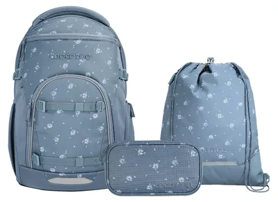 Produktbild von Coocazoo, Schulrucksack-Set BYTE Bloomy Daisy 3-teilig, ab 5. Klasse
