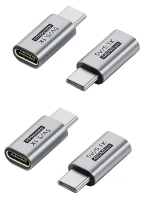 Produktbild von INF 5.1K USB-C Ladeadapter 4er Set Aluminium PVC kompakt für 5V-Geräte