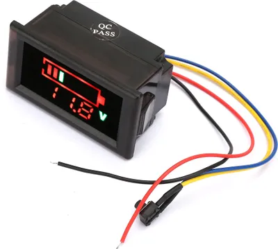 Obrázek produktu pro YB28VE W Vodotěsný elektrický automobilový digitální indikátor baterie Voltmetr