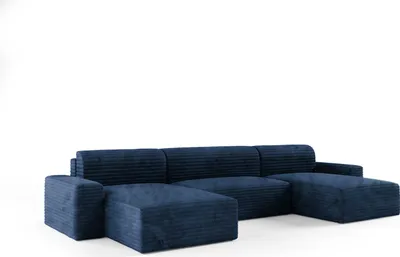 Produktbild von KEF  Ecksofa Ohio – U-Form – 405x70x185 cm – Liegefläche 140x340 cm – Rollsystem zur Ausklappung – Mit Schlaffunktion – Mit Bettkasten Tillia 77
