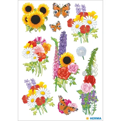 Produktbild von Herma GmbH STICKER Moderne Blumen 10