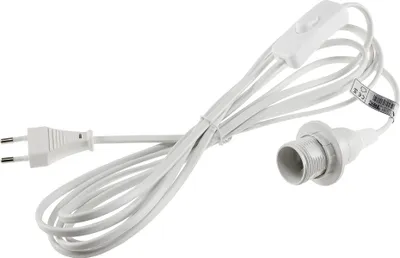 Produktbild von Netzkabel mit Schalter und E14 Fassung