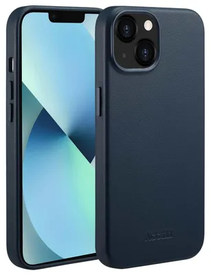 Imagen del producto de Funda de Cuero con MagSafe para Apple iPhone 13 - Nightfall Blue