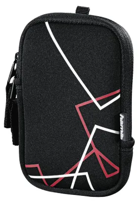 Produktbild von Hama Fancy Neoprene Line, Kompaktes Gehäuse, Jede Marke, Schwarz, Rot, Weiß