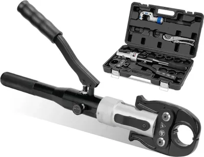 Produktbild von Tangenset 16-32 mm – Krimptang Hydraulisch – Perstang für Adereindhulzen – PEX Rohre
