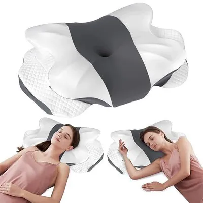 Zdjęcie produktu dla Poduszka ortopedyczna pod kark z pamięcią kształtu ergonomiczna chłodząca