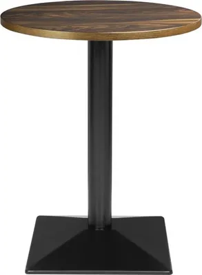 Produktbild von Bolero Kompletttisch Rund Dunkles Holzeffekt 600mm