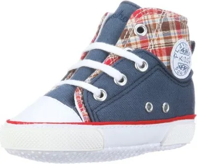 Produktbild von Playshoes Jungen Unisex Kinder Canvas Babyschuhe Krabbelschuhe, Jeansblau, 19 EU