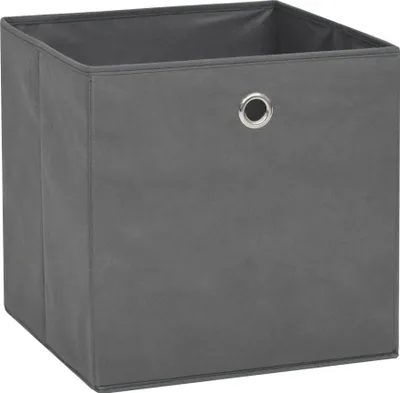 Obrázek produktu pro vidaXL Úložné boxy 10 ks. Netkané 32 x 32 x 32 cm Šedé