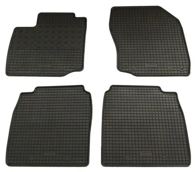 Gummifußmatten Set 4-teilig für Honda Civic 9 (10/2011-3/2017), schwarz