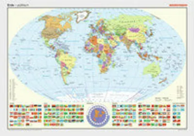 Produktbild von Posterkarten Geographie: Erde: politisch