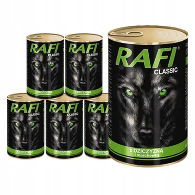 Zdjęcie produktu dla Rafi Pies Classic Dziczyzna i marchewka w sosie 1240g