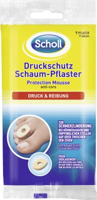 Produktbild von Scholl Druckschutz Schaum-Pflaster 9 Stück