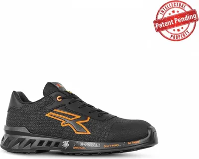 Zdjęcie produktu dla U-Power RED Leve Bruce, obuwie ochronne, lekkie, odporne na przebicie trampki unisex, podeszwa koszykowa, wkładka Infinergy, z aluminiowymi noskami - 44