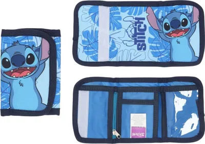 Image de Lilo & Stitch Porte-monnaie pour enfants Portefeuille avec motif Disney en polyester