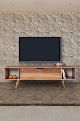 Image de Skye Decor, support TV de haute qualité en noyer, 100% mélaminé, 160 cm | 12345