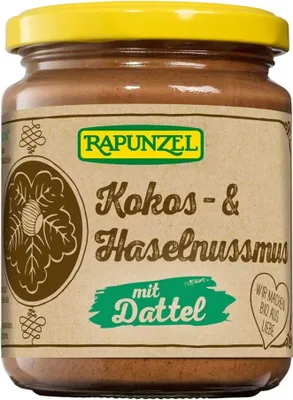 Image de Pâte de noix de coco et de noisettes avec des dattes, 250g, pack de 6