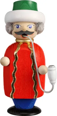 Produktbild von Seiffener Volkskunst Räucherfigur kleiner Geselle Osmane - Größe: ca. 14cm - 12262
