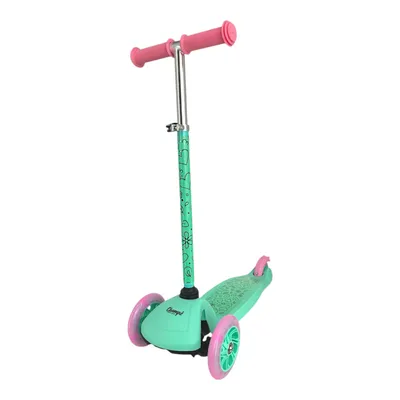 Produktbild von Champz 3-Wheel Scooter mit LED-Rädern - Verstellbares Lenkrad - Für Mädchen ab 3 Jahren - Mintgrün