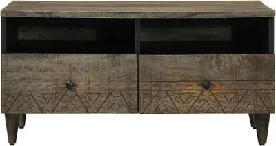 Produktbild von vidaXL Couchtisch Hellgrau 80x54x40 cm Massivholz Mango