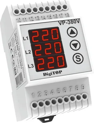 Obrázok produktu pre Trojfázové napäťové relé VP-380