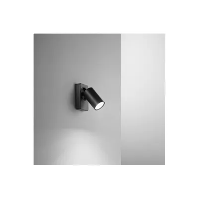 Immagine prodotto di Applique a led ODDY orientabile rotonda Nera da 1xGu10 Perenz