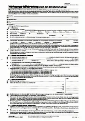 Produktbild von BRUNNEN Mietvertrag Einheitsmietvertrag 1025223