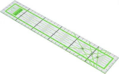 Image de Règle de quilting, Règle de bricolage en plastique, Règle de quilting portable en plastique, Outil de quilting, Règle en plastique hautement transparente, pour la couture à la maison