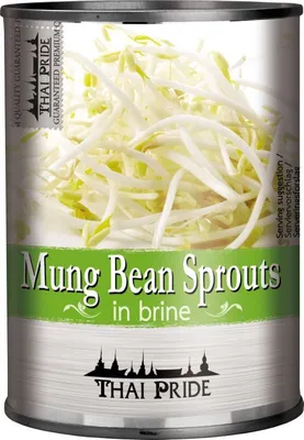 Produktbild von [ 410g / 220g ATG ] THAI PRIDE Mungobohnenkeimlinge in Wasser / Mung Bean Sprouts in brine
