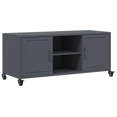 Obrázek produktu pro TV skříňka antracitová 100,5 x 39 x 43,5 cm ocel