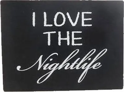 Produktbild von Blechschild - I love the Nightlife - Wandschschild