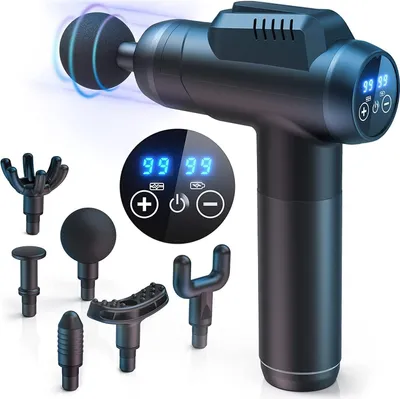 Produktbild von DOPWii Massagepistole Massage Gun mit 99 Geschwindigkeiten und 6 Massageköpfen