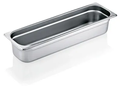 Produktbild von 5x WAS Germany GN Behälter 2/4, 5,6 l, Höhe: 100 mm, Chromnickelstahl 18/8, Edelstahl