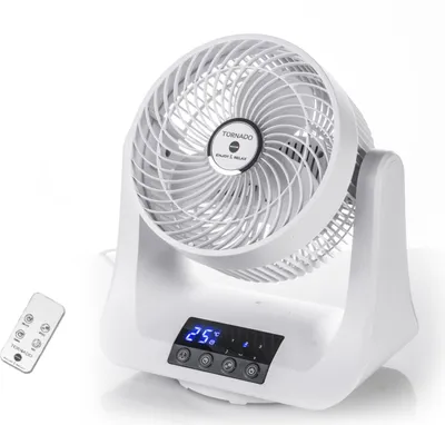 Produktbild von Macom Tornado, Haushalts-Lamellenlüfter, Weiß, Flur, Tisch, 58,84 dB, 1525,8 m³/h, 60°
