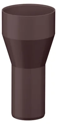 Produktbild von INEFA Reduzierstück Fallrohr, PVC DN100/75 Dunkelbraun Zubehör Fallrohr Kunststoff, Verbindungsstück, einfache Steckmontage,  Germany