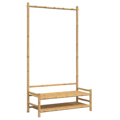 Produktbild von Kleiderständer mit Ablagen 103x40x183 cm Bambus