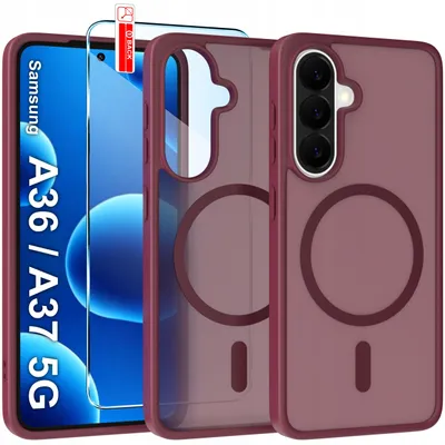 Obrázok produktu pre Matné magnetické puzdro pre Samsung A36 | A37 5G | Kompatibilné s MagSafe, odolné + sklo