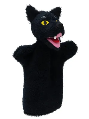 Produktbild von Handpuppe Wolf  28 cm Schwarz, 22603C
