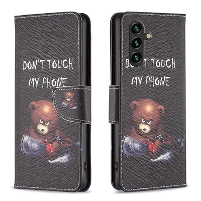 Obrázek produktu pro Pro Samsung Galaxy A14 5G / 4G Pouzdro na mobilní telefon z umělé kůže Motif 6 cover Case protection
