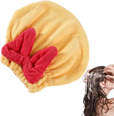 Produktbild von Haar Handtuch Wickel Weiches Super Saugfähiges Wickeltuch