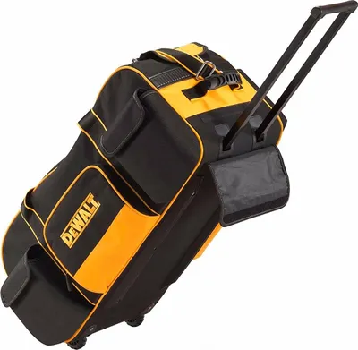 A Dewalt trolley bag is shown against a white background.
