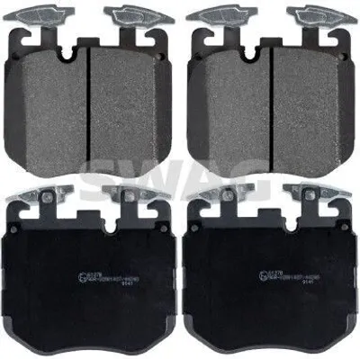 Image de SWAG 33 10 7630 : Kit de plaquettes de frein avant pour BMW 3 Touring (G21), 5 Touring (G31), 5 Berline (G30, F90), X3 (G01, F97), 3 Berline (G20)