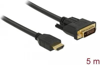Productafbeelding van Delock 85656 DELOCK Kabel HDMI > DVI 24+1 bidirektional  5.00m schwarz