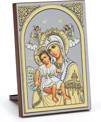 Zdjęcie produktu dla Ikona Matki Bożej „Godna” – drewno, 6 x 8,5 cm, motyw chrześcijański, nr 11078