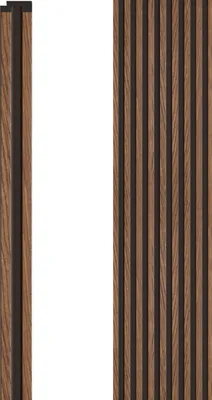 Obrázok produktu pre VOX – Pravá ukončovacia lišta (R-TRIM) pre lamelové panely Linerio S-Line – Mocca – 265 x 3,5 cm