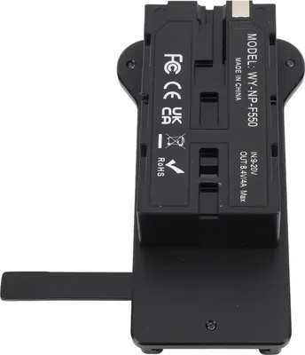 Productafbeelding van NP F970, F750, F550: Dummy-batterij voor V-montageplaat, voedingsadapter, F-converter voor LED-verlichting van digitale camera's