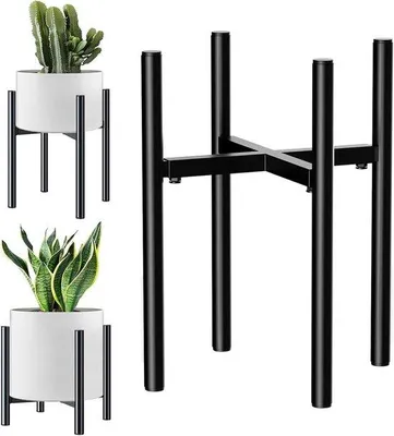 Productafbeelding van 21 cm - 35 cm Verstelbare metalen plantenstandaard, bloemenstandaard voor binnen en buiten