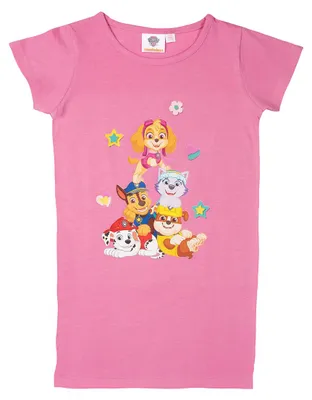 Produktbild von Paw Patrol T-Shirt für Mädchen Oberteil Bigshirt kurzärmlig Pink 110-116